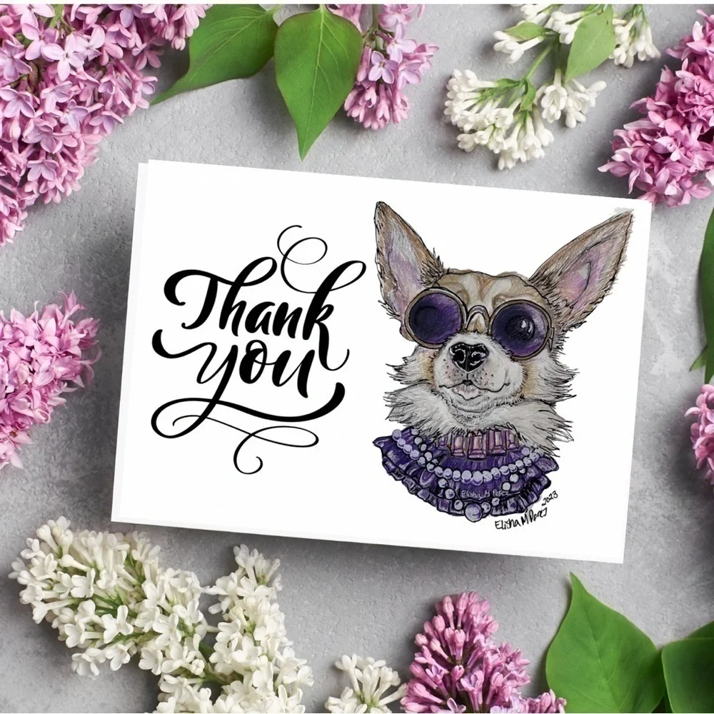 PUPPER’ACHI Thank You Note Cards (Series 2) Original Art by ME (Series 2)